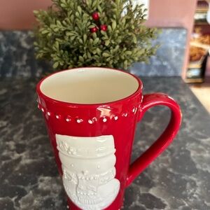 Hallmark Red and White Snowman Mug